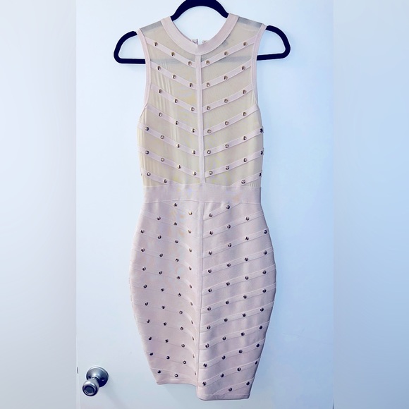 🔥Studded Mesh Bodycon Dress🔥 - Picture 1 of 1